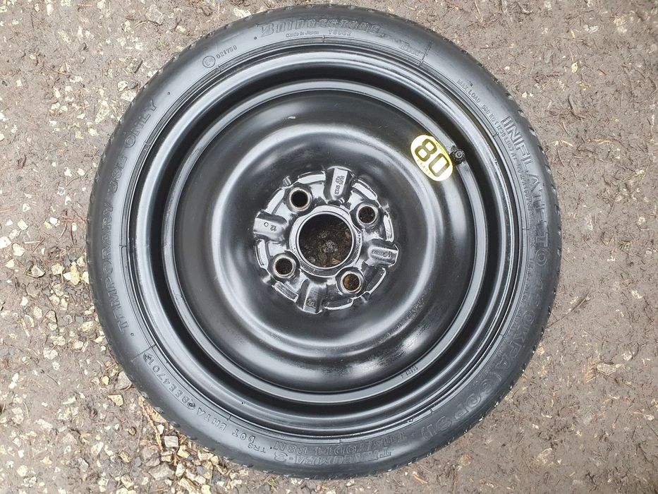 DOJAZDÓWKA KOŁO TOYOTA YARIS 1 14''  T115/70D14  4x100 ET45 4J R14 2140666 ORYGINAŁ