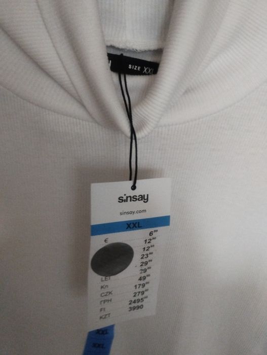 Golf damski prążki uniwersalny Sinsay