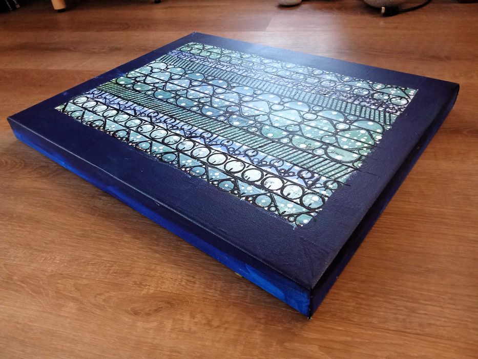 Quadro pintura abstrata 40x50cm acrílico