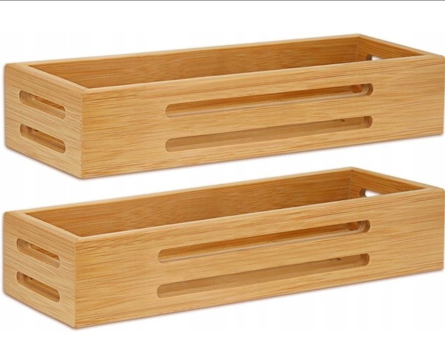 SAUNNIHEN Bambusowy stojak na przyprawy- 2 sztuki