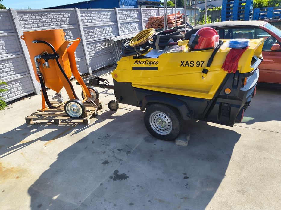 Atlas copco xas 97+piaskarka dostawa szkolenie gratis