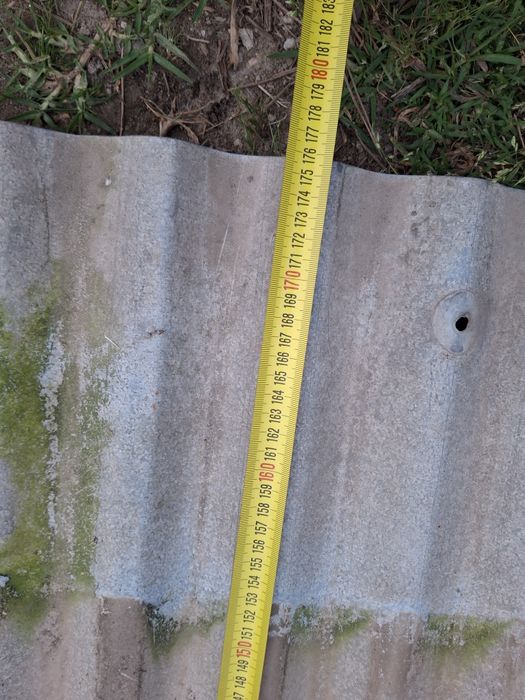 Duas telhas 1.75 x 0.92 USADAS
