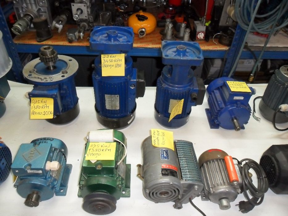 Motores de 230V de 1 HP e 380 v até 2.2 HP como novos