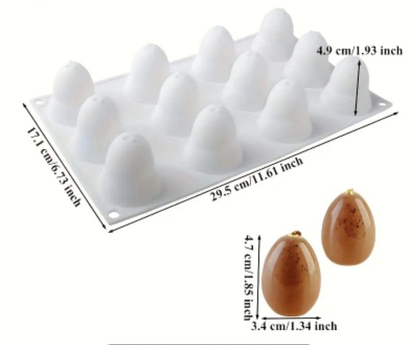 Формочки силиконовые в виде яиц