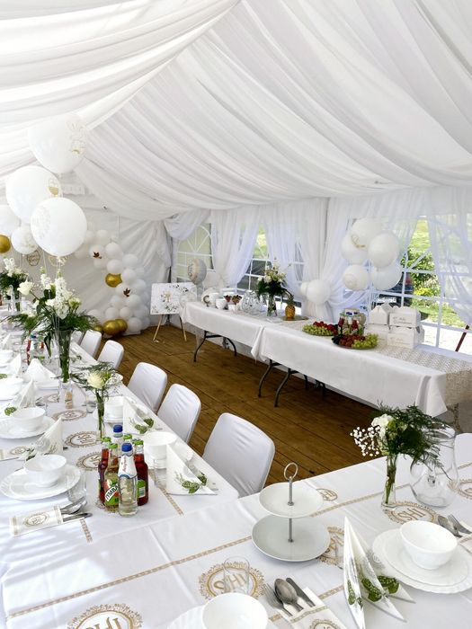 Wynajem namiotów plenerowych. Wyposażenie, PARKIET DREWNIANY