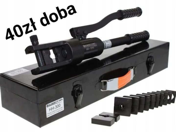 Praska prasa do zarabiania kabli przewodów wypożyczalnia wynajem