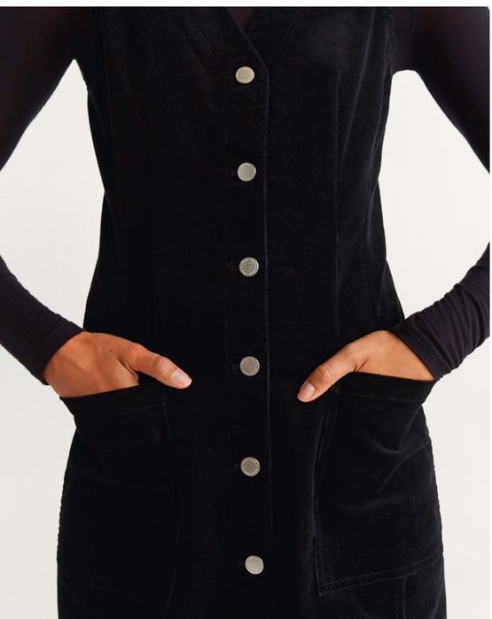 Вельветовое платье-сарафан Mango