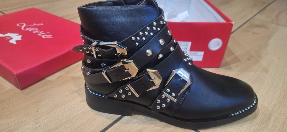 nowe botki damskie typu workery rozm.38