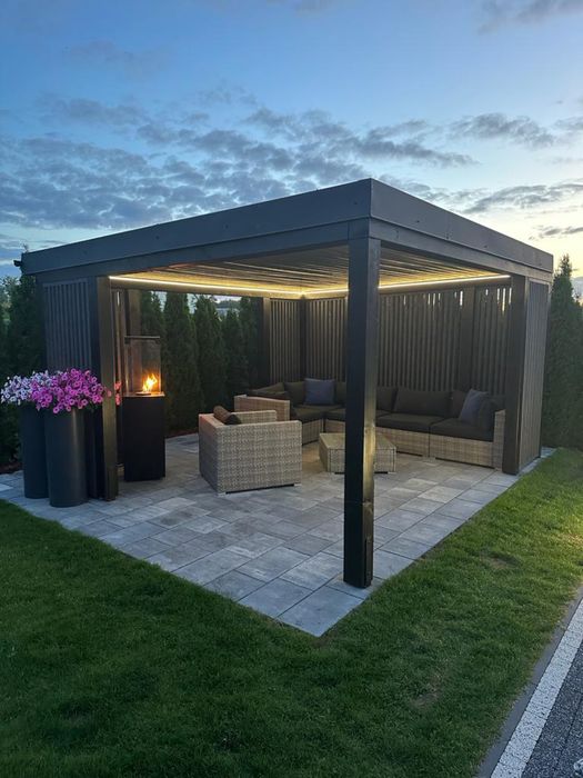 domek drewniany altana taras pergola
