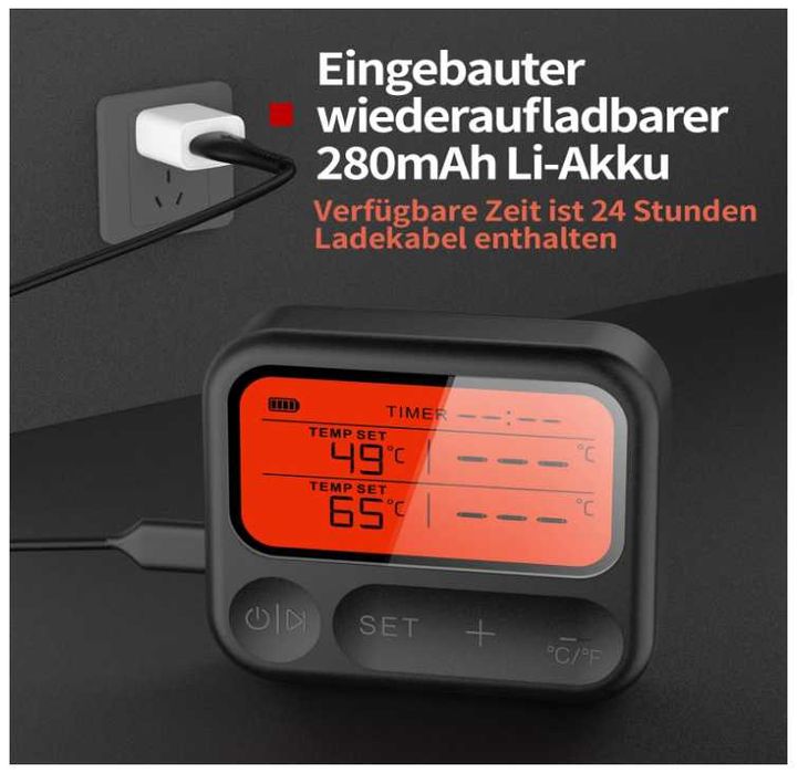 BFOUR Smart termometr do kuchni, bbq, rożna - Nowy