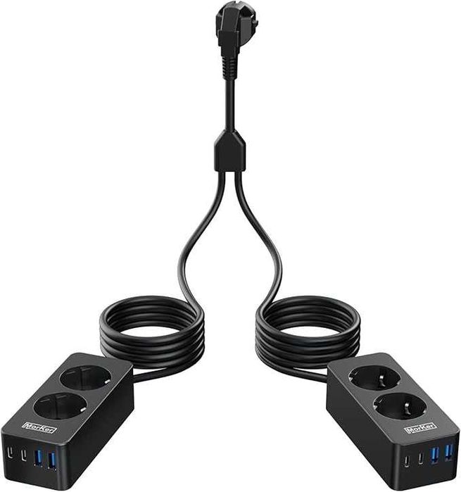 Listwa zasilająca MorKer1 USB Power Strip 4x gniazdo + 4USB-C USB-A