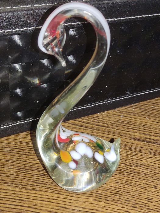Szklany łabędź Murano