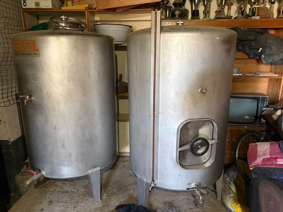 Cubas em inox 500/1000L