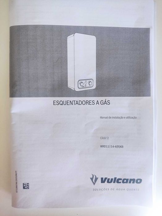Esquentador VULCANO WRD11-4 KB 31 VU (11 L - Atmosférico - Gás Butano-Propano)