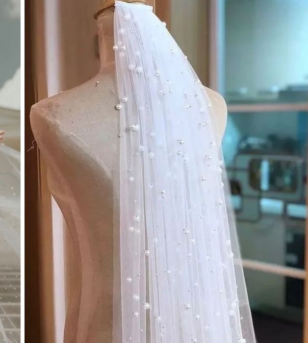 Фата з перлинами