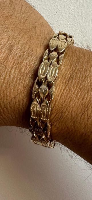 Złota Męska Bransoleta Cartier Pr.585 NOWA CENA
