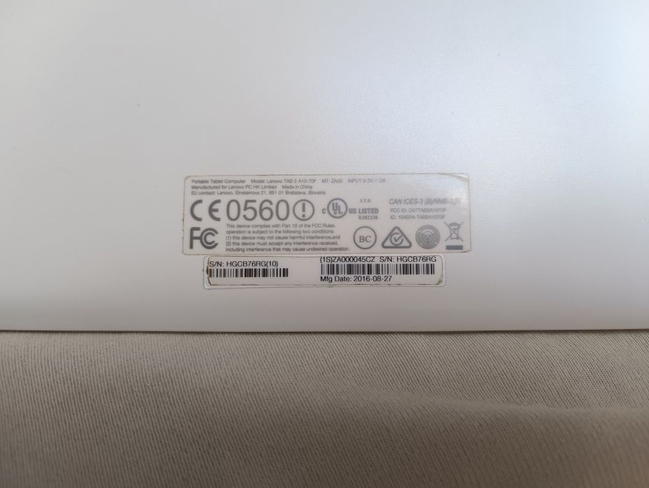 Tablet Lenovo Tab 2 a10-70F 2GB ramu 16 GB pamięci