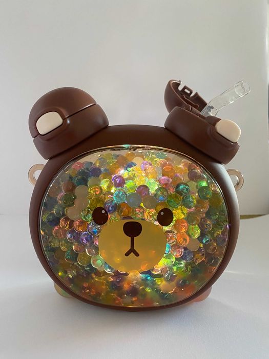Garrafinha infantil, urso que torna a hidratação divertida e fácil!