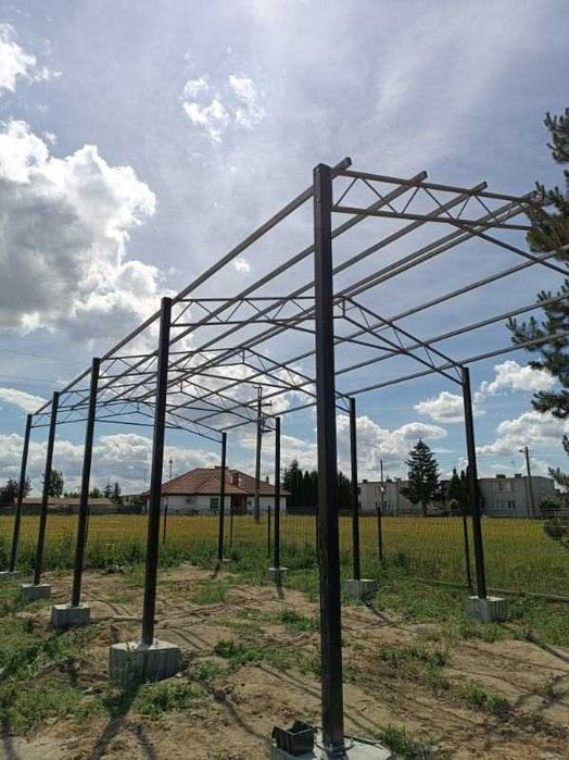 KONSTRUKCJA WIATA OCYNK 6m x 6,5m Garaż Magazyn Hala Rolna