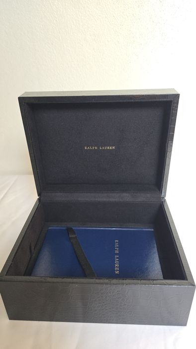 Ralph Lauren Petite Steel Stirrup Black Dial