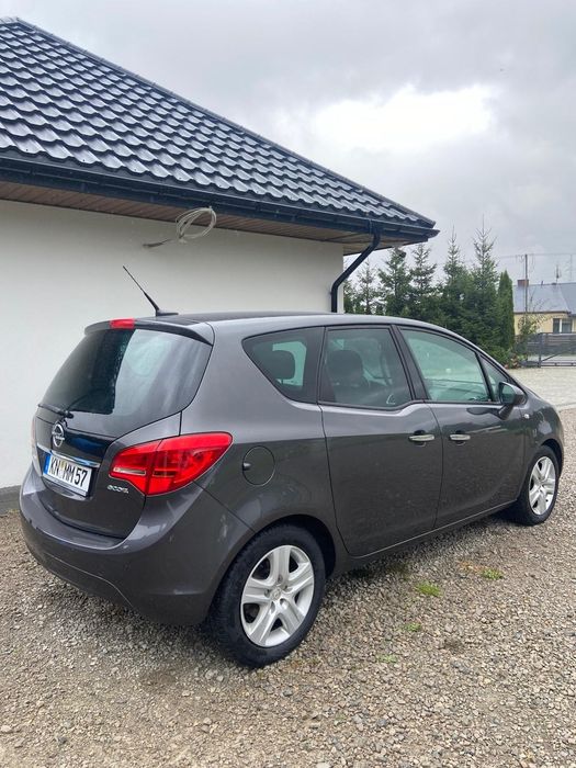 Opel Meriva B 1.4 Turbo Benzyna 120 KM, serwis, książka, klima, mały przebieg, Niemcy
