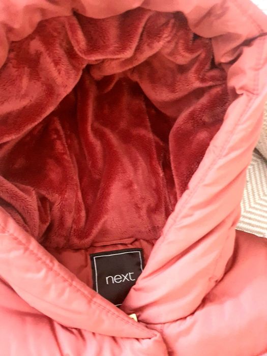 Зимове пальто-пуховик Next для дівчинки