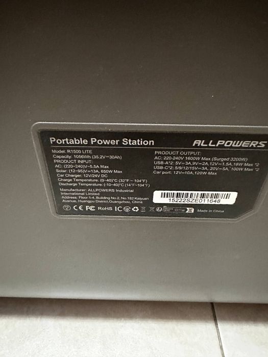 Allpowers R1500 lite