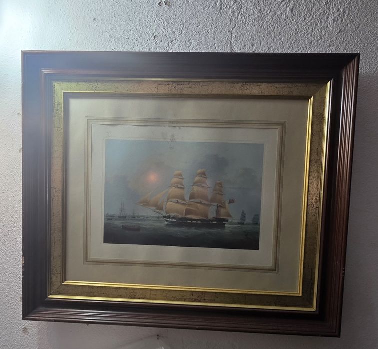 Quadro Caravela antigo