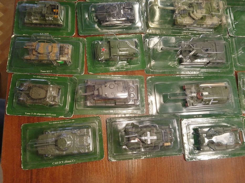 Модели серии Русские Танки Масштаб 1:72