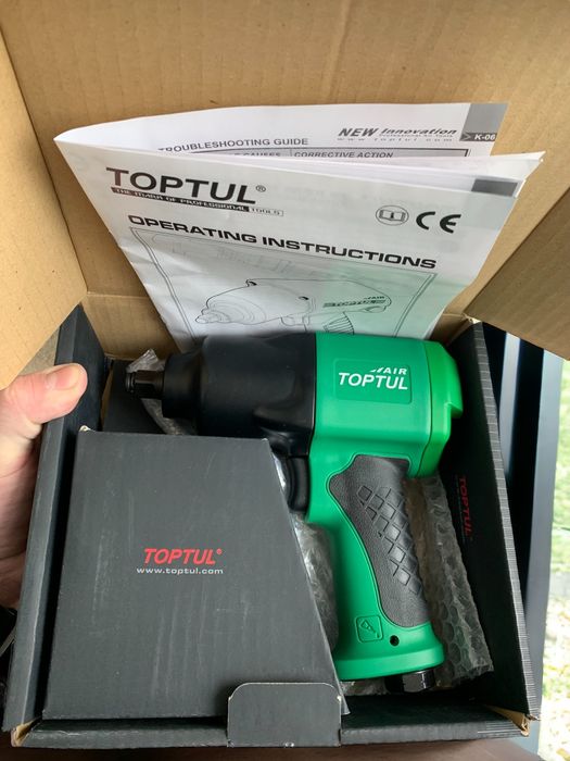 Пнeвмoгaйкoвepт 1/2" 1З56Hм 9500oб/мин KAAC1610 TOPTUL
