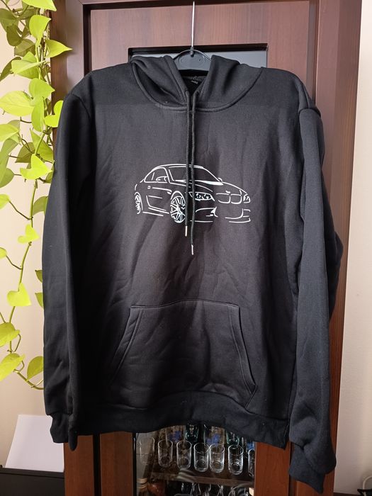 Nowa bluza z kapturem BMW męska S czarna