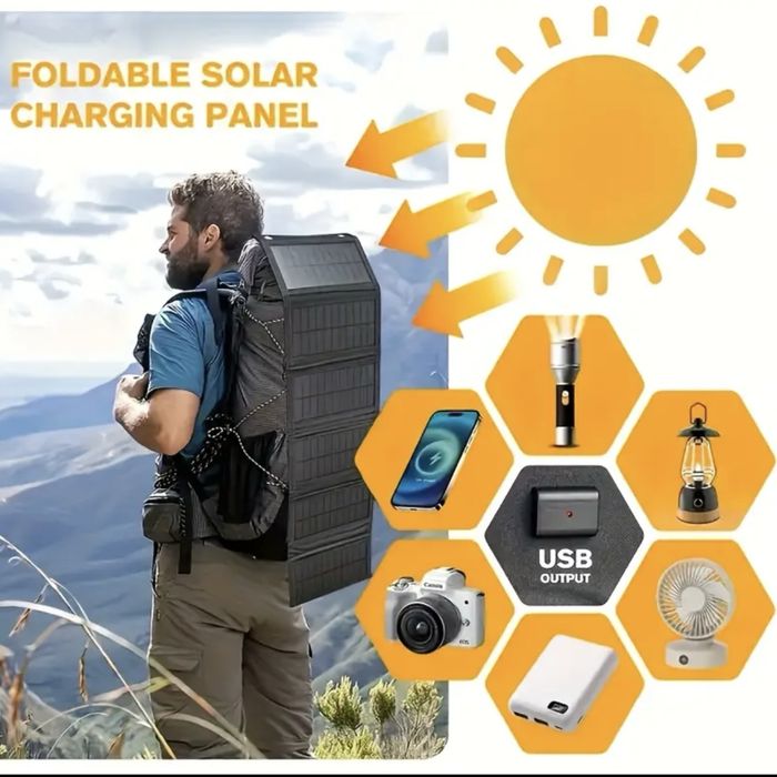 Сонячні панелі 5 секцій 50 w та 6 на 70w