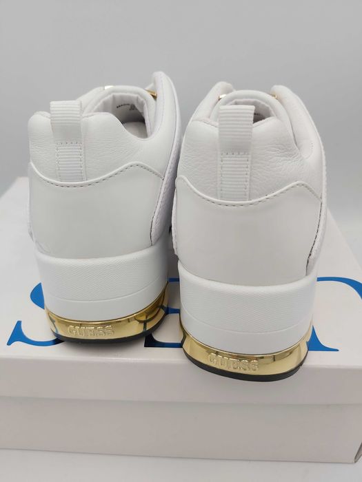 NOWE sneakersy GUESS białe złote trampki  sportowe 38