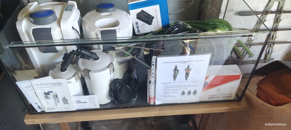 Akwarium 160 litrow z sprzetem