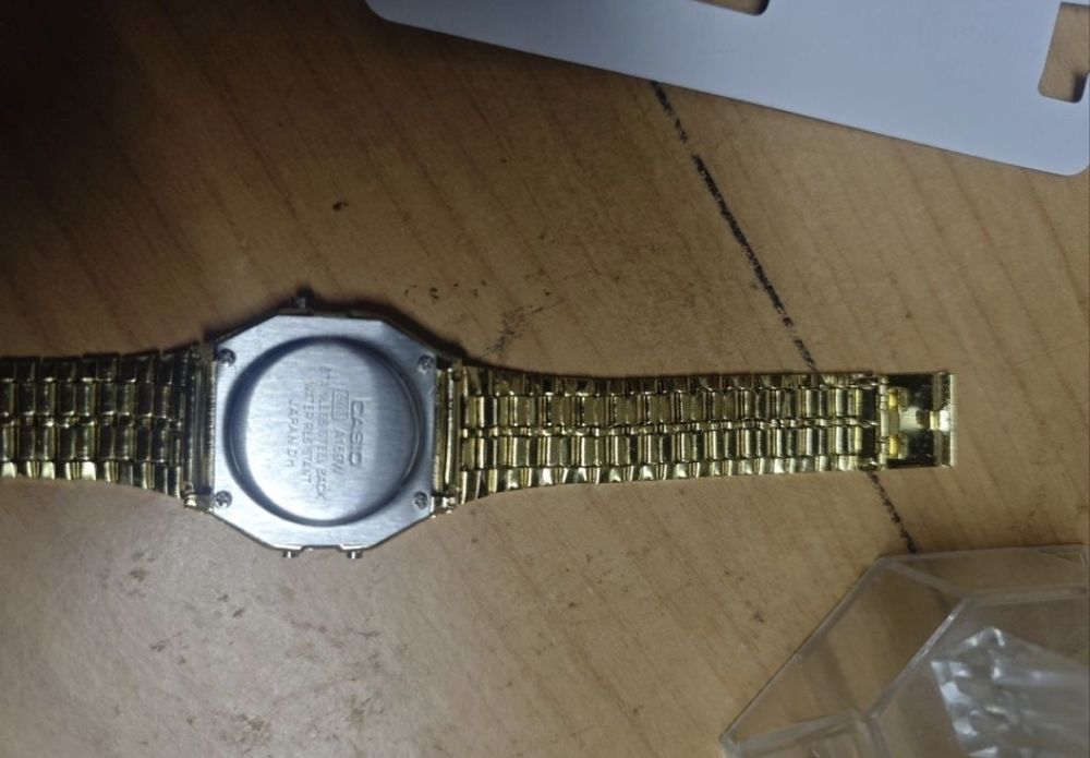 Relógio Casio Dourado A158W - Novo sem uso