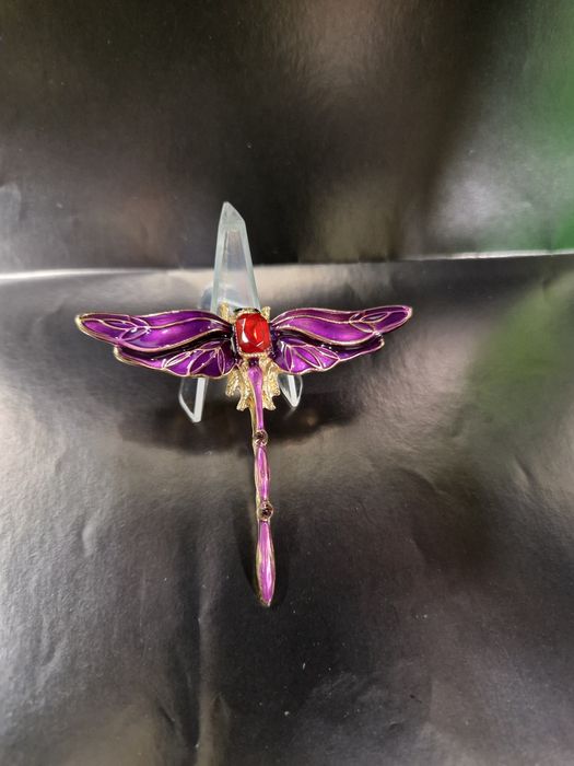 Broszka ważka  fiolet