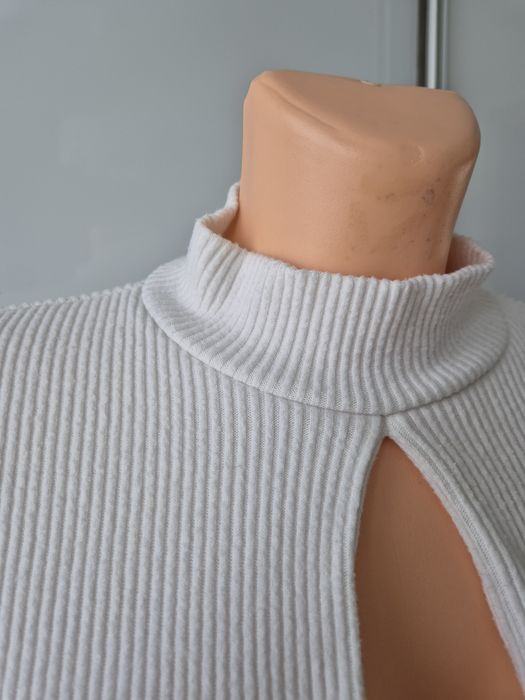 Sweter damski bluzka prążkowana Amisu L używana