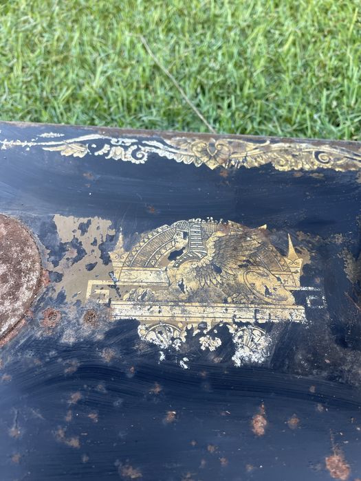 Máquina de costura Singer, decorativo, antigo egito