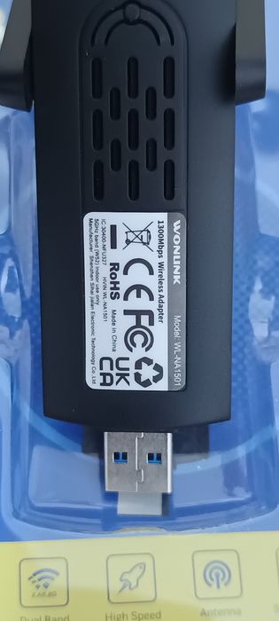 Karta Sieciowa Adapter Wi-Fi USB Wonlink 1300Mbps