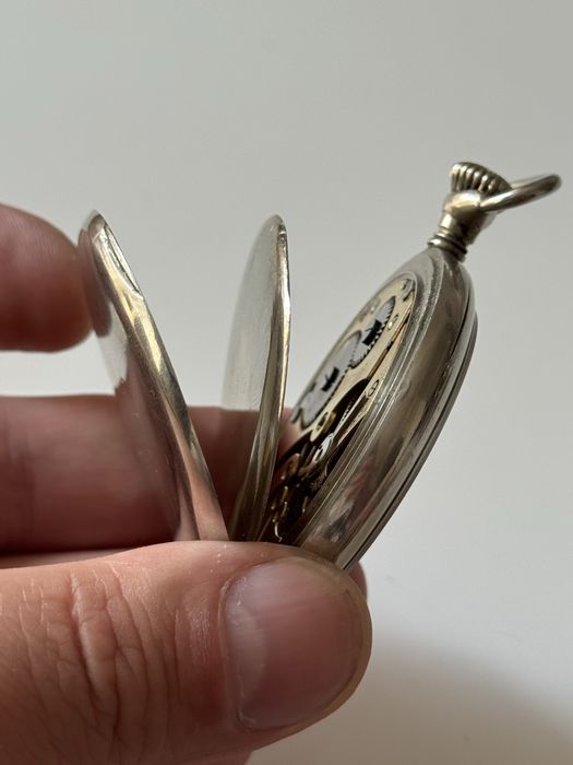 Zegarek kieszonkowy duży średnica 52mm, sprawny