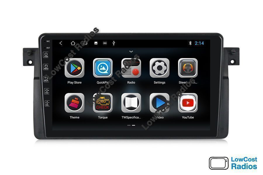Rádio GPS ANDROID 15 - 9 POLEGADAS — BMW E46 (Série 3) com Wifi e USB | CARPLAY • ANDROID AUTO
