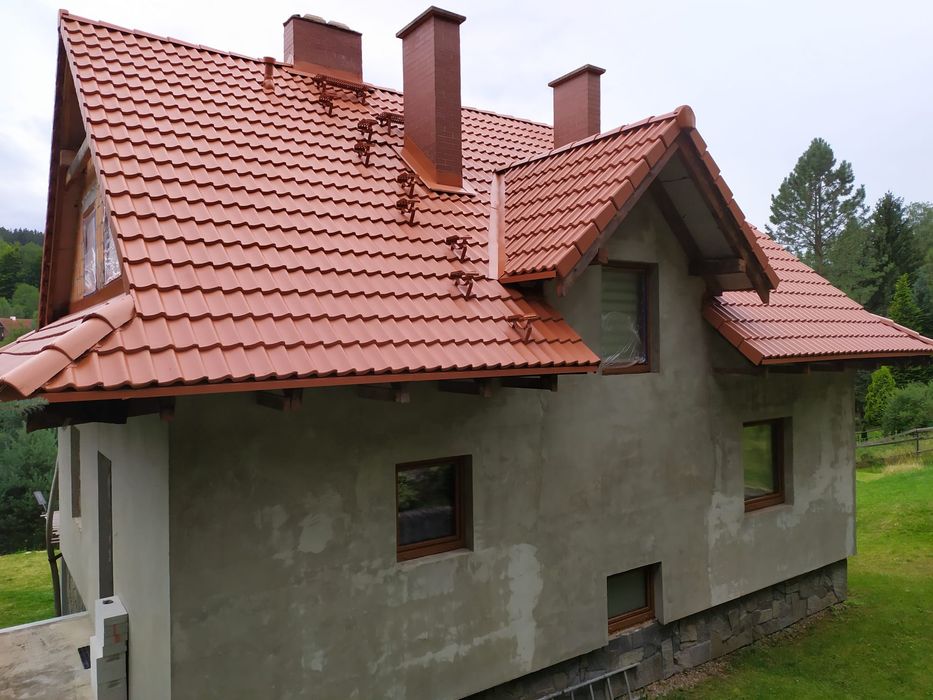 Malowanie dachów betonowych, blaszanych,dachu, mycie dachów. Gwarancja