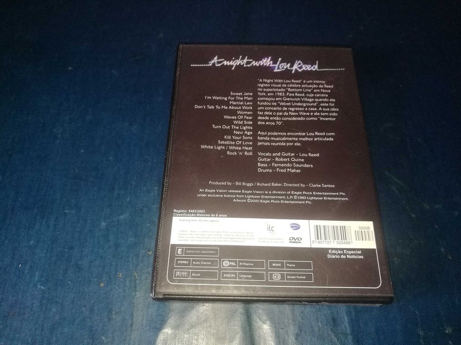 LOU REED - A Night With Lou Reed DVD