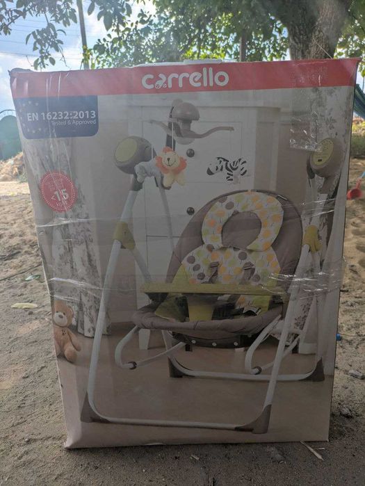 Детская колыбель-качели CARRELLO Nanny 3в1 CRL-0005 Beige Dot Бежевый