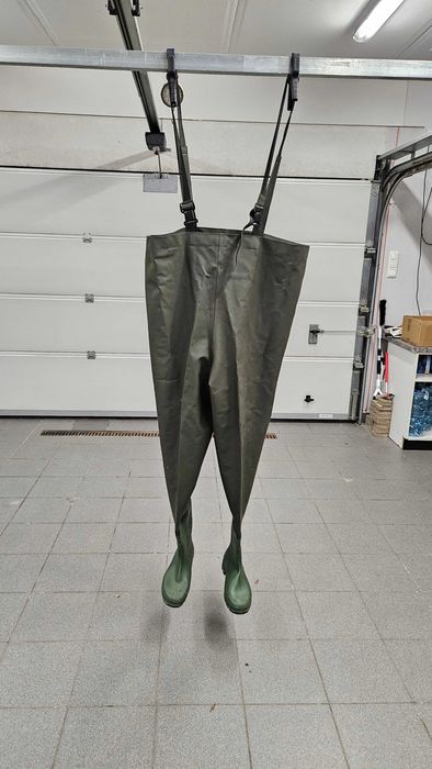 Wodery spodniobuty wędkarskie z kaloszami rozmiar 46 Włochy