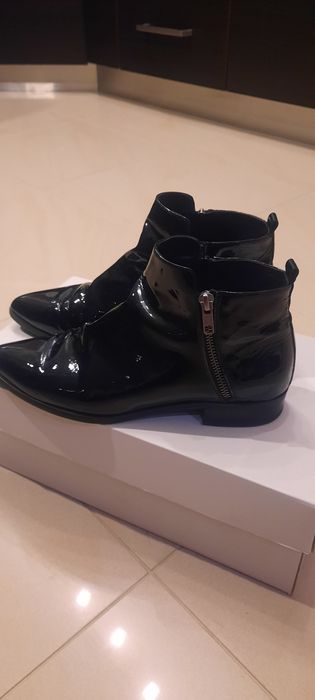 Botki włoskie skórzane