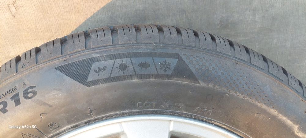 Koła Renaul Scenic II 205/60/16 alu, nowe opony całoroczne