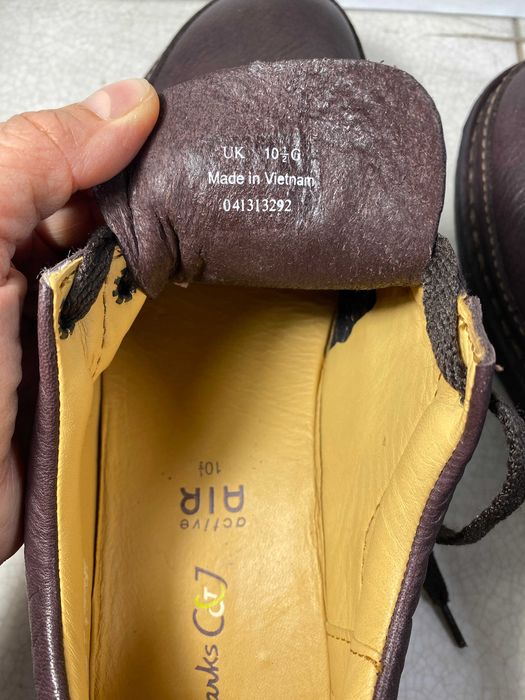 clarks мужские кожаные туфли мокасины 46 р 29 см оригинал