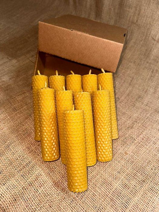 Набір свічок з бджолиного воску