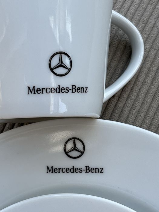 Mercedes-Benz zestaw śniadaniowy porcelana oryginał 3 cz